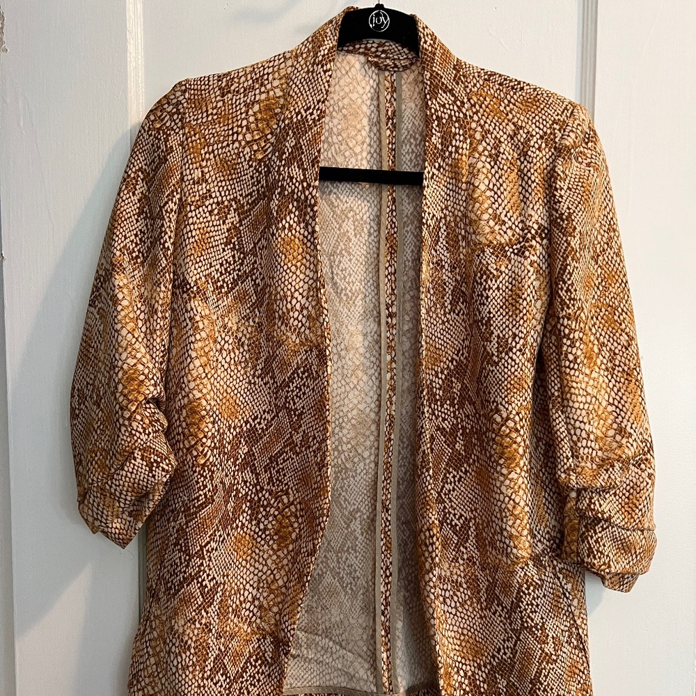 Babaton (Aritzia) Snakeskin Blazer Size 0